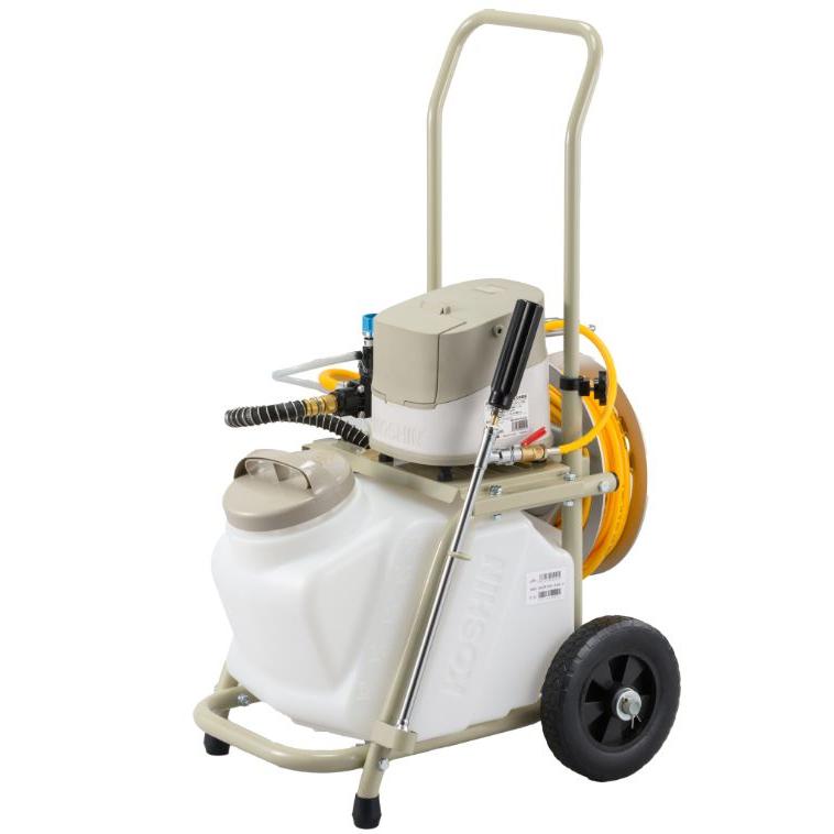moitumama 工進 充電式噴霧器 SMS-360RT25 美品 工進（KOSHIN） 充電式噴霧器 SMS-360RT25 タンク・キャリー付き DC36V