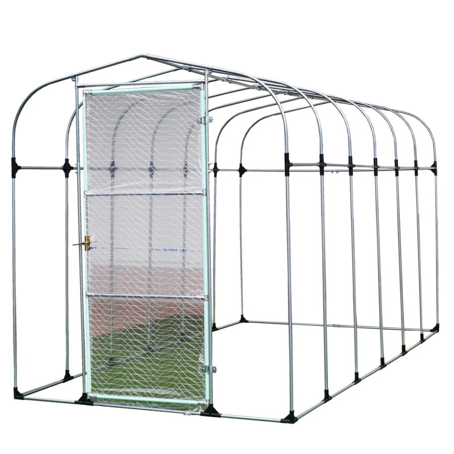 ビニール温室(ハウス) / グリーンハウスNH-20D(約2坪)入口扉式 : 山