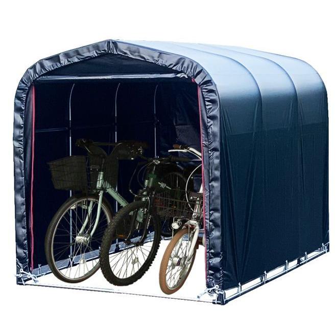 サイクルハウス(パイプ倉庫) 3台用BK (ブラック) 約1.0坪 間口 サイクルハウス(パイプ倉庫) 3台用BK (ブラック) 約1.0坪 間口
