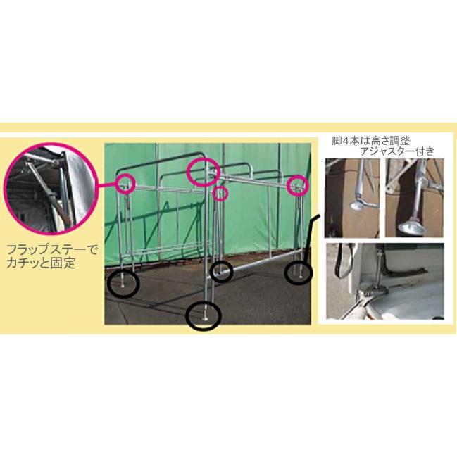 南栄工業 軽トラック用荷台幌セット KH-7型 迷彩グリーン ME-GR [受注
