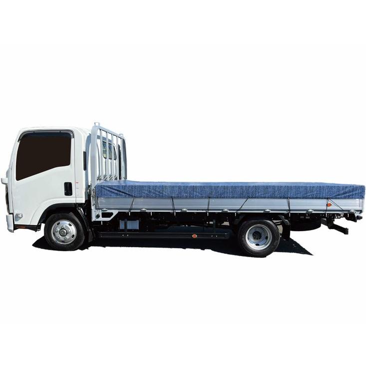 SALE価格 トラック用荷台シート TS-40 ブルーインディゴデニム 260×445cm PVCターポリン ゴムバンド付き 南栄工業