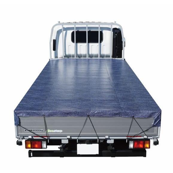 SALE価格 トラック用荷台シート TS-40 ブルーインディゴデニム 260×445cm PVCターポリン ゴムバンド付き 南栄工業