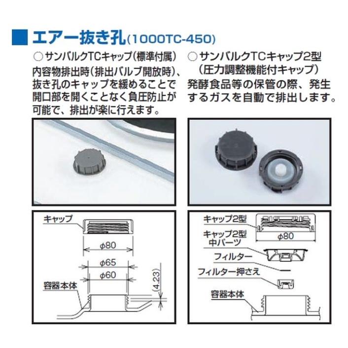 三甲 サンコー サンバルク 1000TC-450 (UN無) 大口径450φの開口 三甲 サンコー サンバルク 1000TC-450 (UN無) 大口径450φの開口