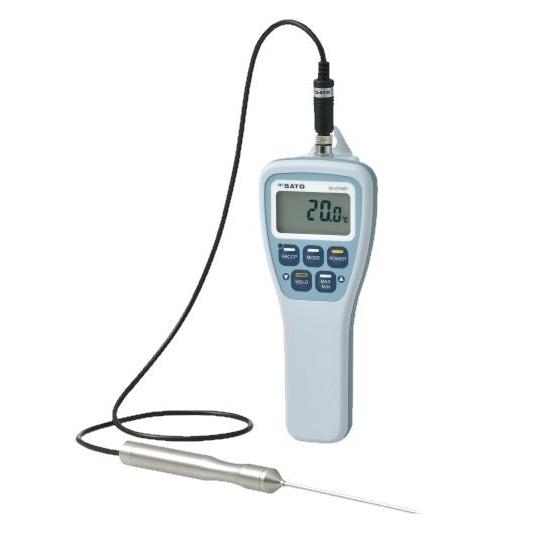 佐藤計量器 防水型デジタル温度計 SK-270WP (標準センサS270WP-01付