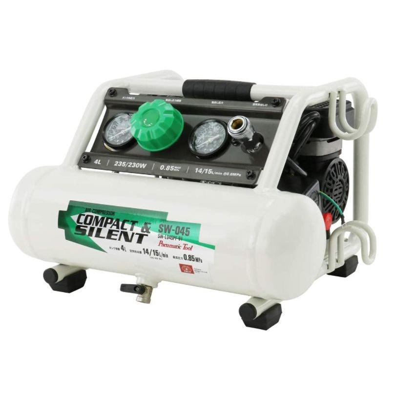 SK11 エアコンプレッサ SW-045 タンク容量 4L SW-L04SPF-01 : 山蔵屋