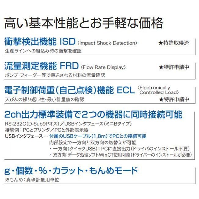 A&D 汎用電子天びん GF-6001A ひょう量 6200g ベーシック型 最小表示 0.1g [送料無料]｜yamakuraact01｜03