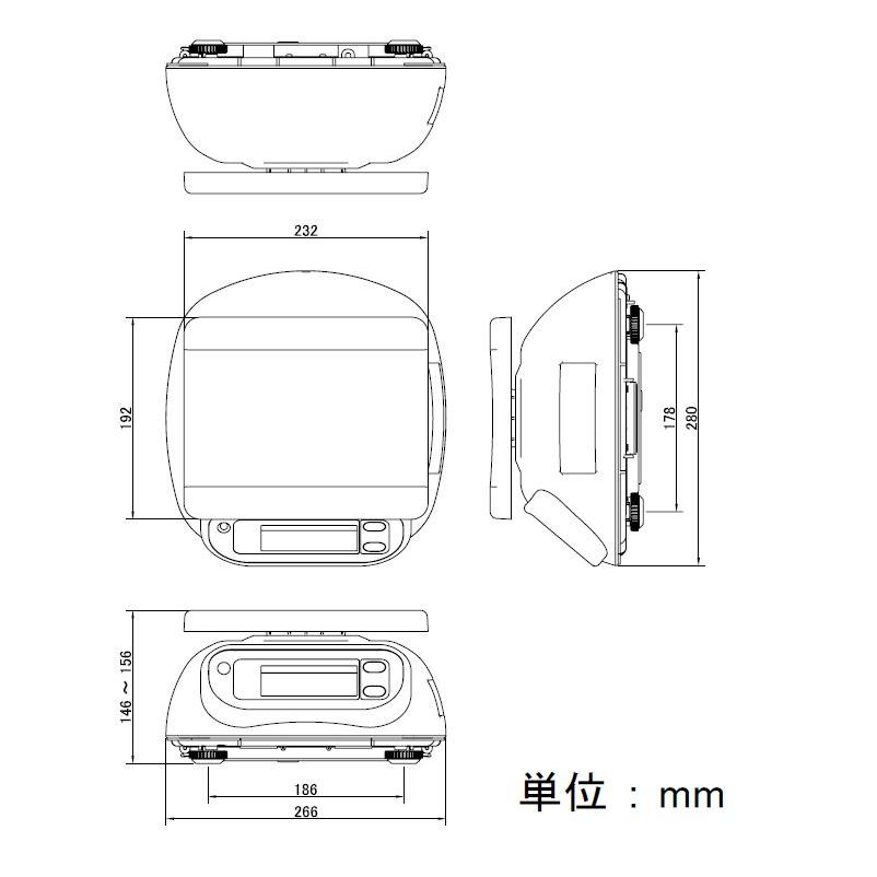エー・アンド・デイ（A&D） 防塵・防水デジタルはかり SL-10KWP ひょう