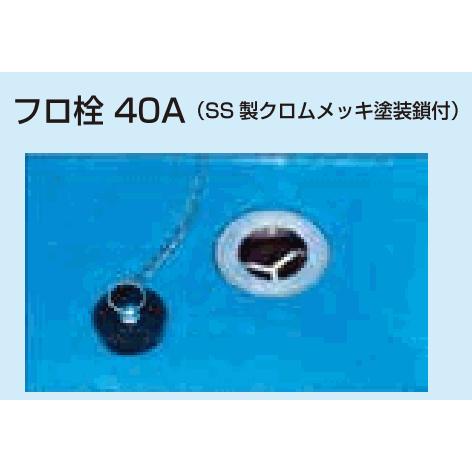 ダイライト 角型容器 300L R-300LH 40Aフロ栓付 深型 角槽