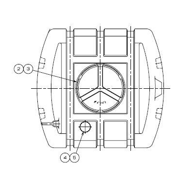 特売] ダイライト YB-2000L 2000L 貯水タンク ローリータンク 黒色