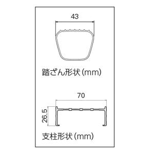 2連はしご 長谷川工業 脚部伸縮スタビライザー付 2連はしご LH2-74 全長:7.19〜7.40m 縮長:4.20m 質量:18.0kg｜yamakuraact01｜10