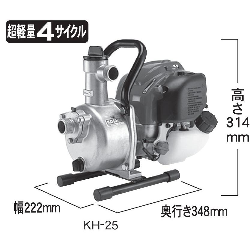 ハイデルスポンプ KH-25FZ [4サイクルエンジン] GX-25 ハイデルスポンプ KH-25FZ [4サイクルエンジン] GX-25 KOSHIN