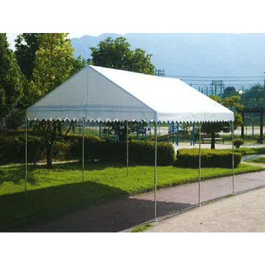 テント イベント 学校 岸工業 ブルドックスロープ 2号 (3.56×5.30m) ブルー/白色 段差設置 [法人様送料無料]_2
