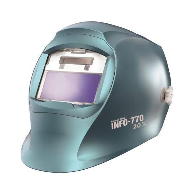 マイト工業 超高速遮光面 INFO-770-H (ヘルメット取付型) 遮光前 マイト工業 超高速遮光面 INFO-770-H (ヘルメット取付型) 遮光前