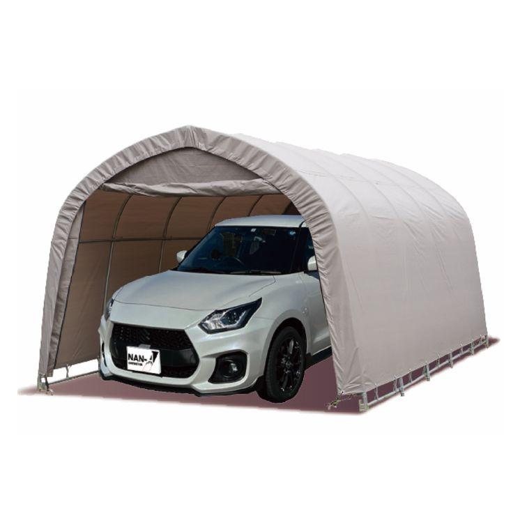 [特売] パイプ車庫 南栄工業 678M AG 普通小型車用 埋め込み式 AG アッシュグレー [法人様 送料無料]_1