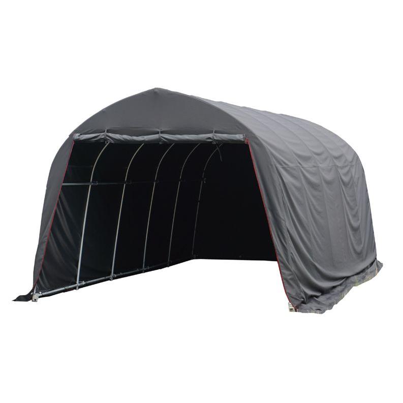 [特売] パイプ車庫 南栄工業 678M Quick 普通小型車用 埋め込み式 一体型幕 OX オックスフォード生地 [法人様 送料無料]
