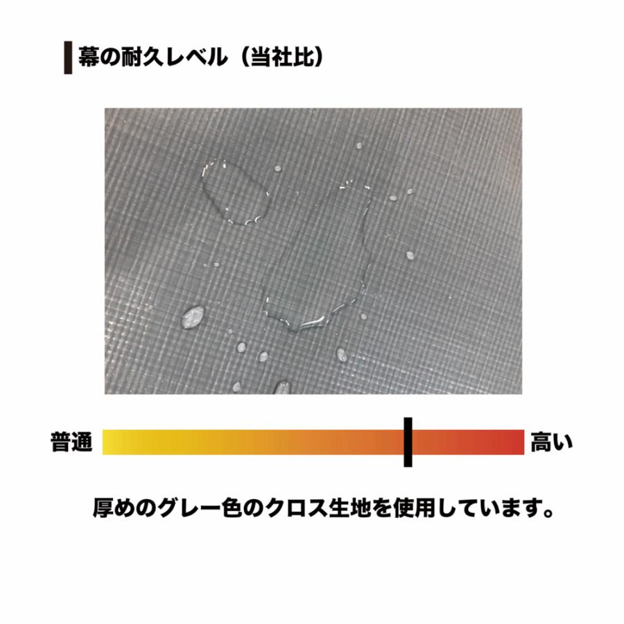 パイプ倉庫 後幕 GR-192H 替えシート GR-192H用張り替え幕 GR グレー 南栄工業 代引き可｜yamakuraact01｜04