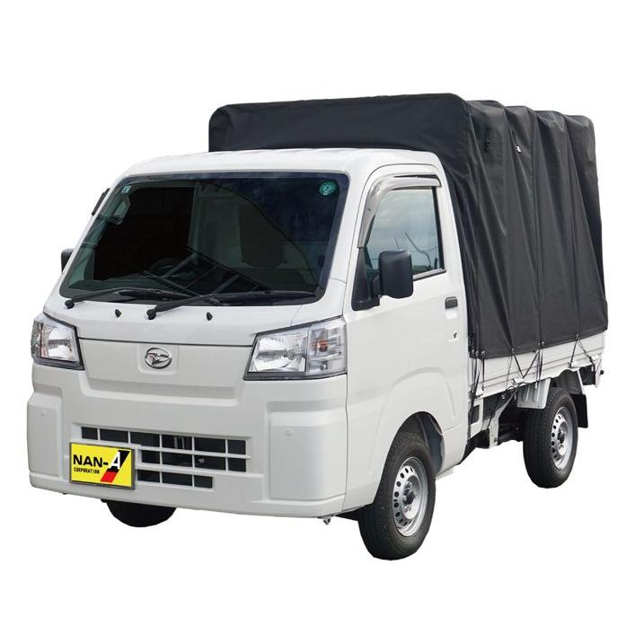 特売] 軽トラック用荷台幌セット 南栄工業 KH-6 OX ブラック 現行規格 