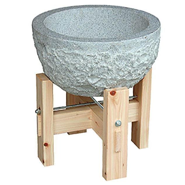 餅つきセット 3升用 かまどセット 薪用 石臼木製台セット かまどセット