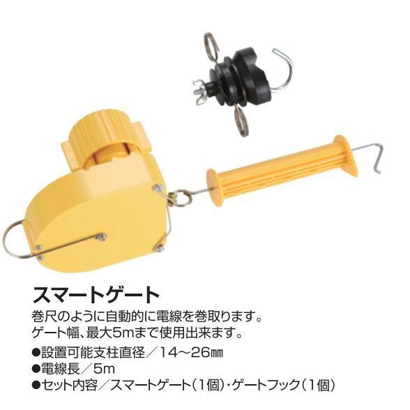 電気柵2段張り延長セット 末松電子製作所 電気柵用支柱 FRPポール 