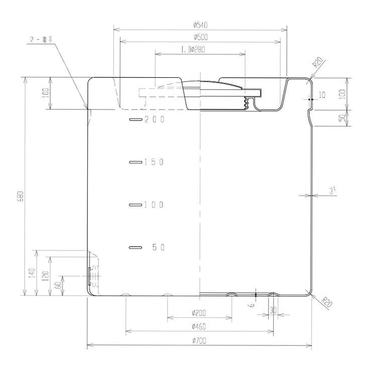 スイコー（SUIKO） クリーンタンク 200L 黒 円筒型 ローリータンク
