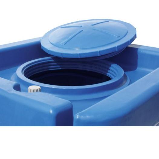 スイコー 活魚タンク 1000L フタ 青 輸送用 魚の輸送 運搬水槽 [個人様宅配送不可]の画像