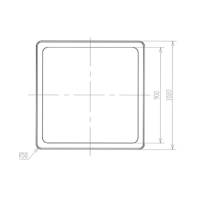 スイコー 角型容器 KH型 KH-1000 1000L 背高タイプ イエロー 目盛り付 角槽 [個人様宅配送不可]の画像