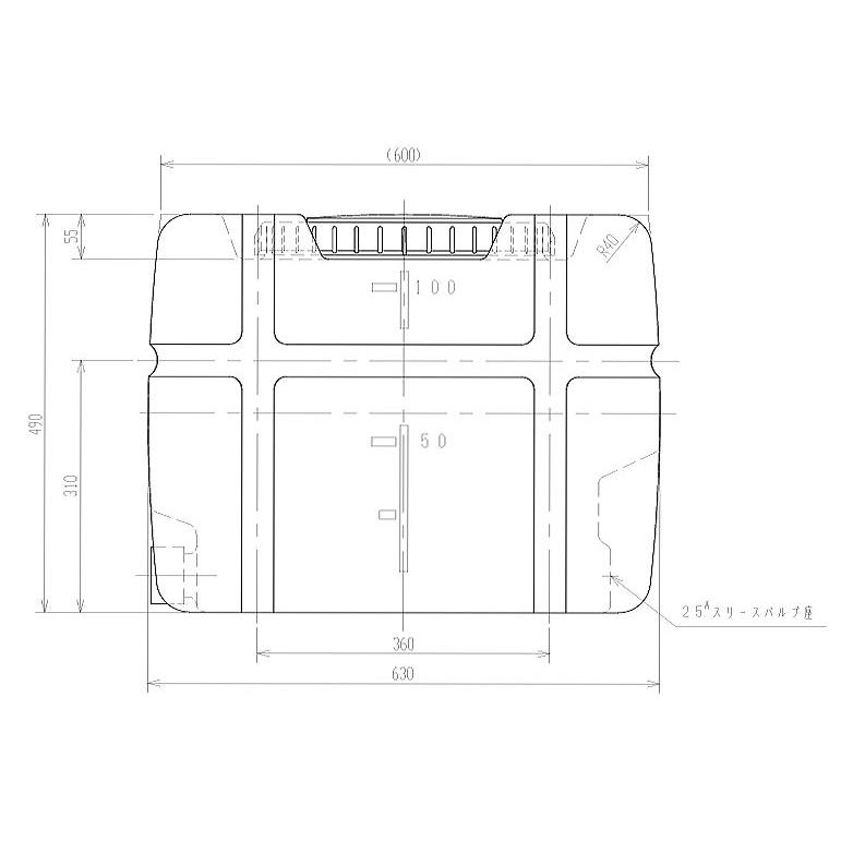 スイコー スーパーローリータンク100L SLT-100 オレンジ 運搬 散水 防除 [個人様宅配送不可]｜yamakuraact01｜04