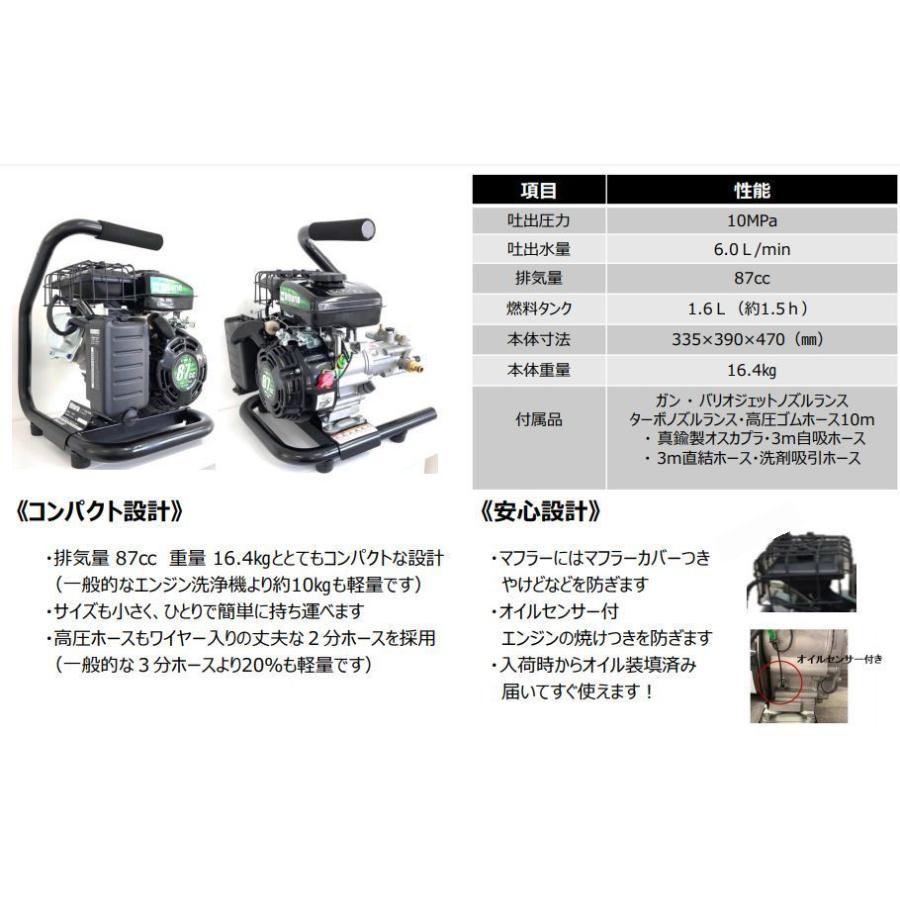 蔵王産業 ZAOH エンジン式高圧洗浄機 (Vittorio) ヴィットリオ ZE-1006