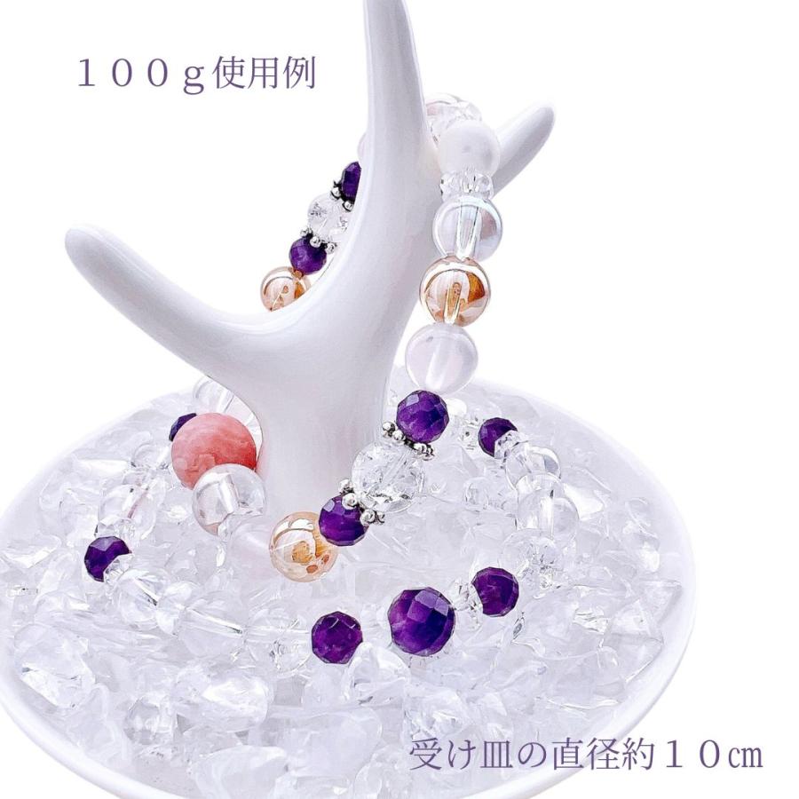 パワーストーン さざれ石 浄化用 水晶 100g 天然石 送料無料 : 天然石
