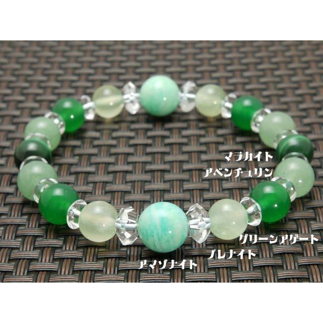パワーストーン ブレスレット 5Color組合せブレス 天然石 メンズ