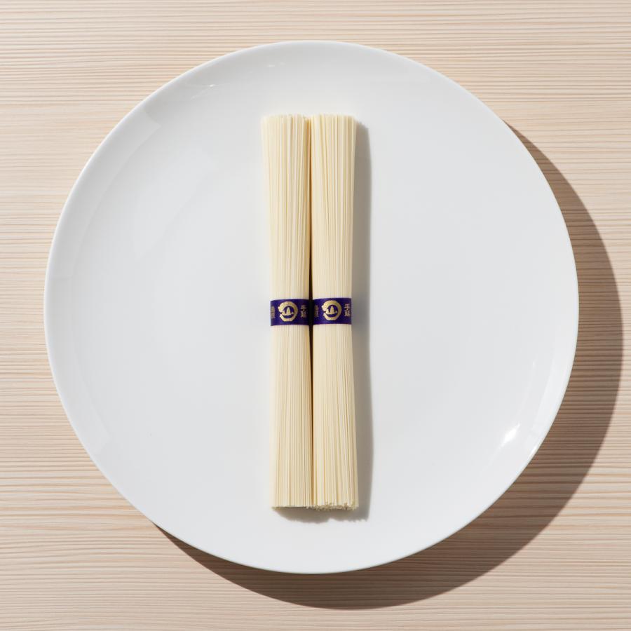 高級 お中元 お歳暮 ギフト 島原 手延べ そうめん 山道 特級品 紫帯 だしパック 詰合せ |  | 05