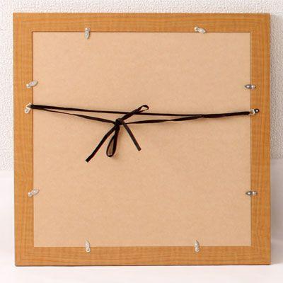 木製額縁 自然な木目仕上げ 正方形額縁 SLICE 250角（250×250mm） 前面UVカットアクリル仕様 天然