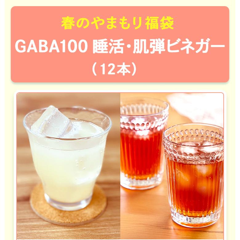 春のやまもり 福袋 GABA 100 睡活 ・ 肌弾ビネガー 12本 リンゴ酢 飲むお酢 ヤマモリ 2026 飲む酢 機能性表示食品 プレゼント 睡眠王 爆買の画像