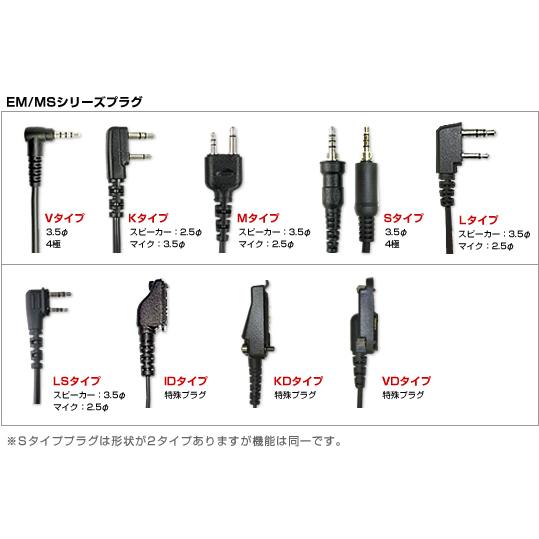 第一電波工業 MS900W(ID/VD) 防水型ハンディ機用スピーカーマイク