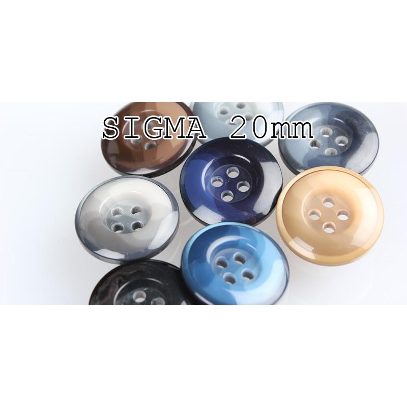 ボタン 20mm 1個から対応 スーツ・ジャケット向け 高級感のある光沢の