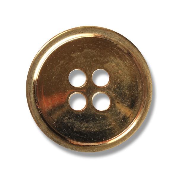メタルボタン 1個から対応 スーツ・ジャケット向け 真鍮素材の高級品 ブレザーボタン 4つ穴 ゴールド 21mm EXCY YS20｜yamamoto-excy