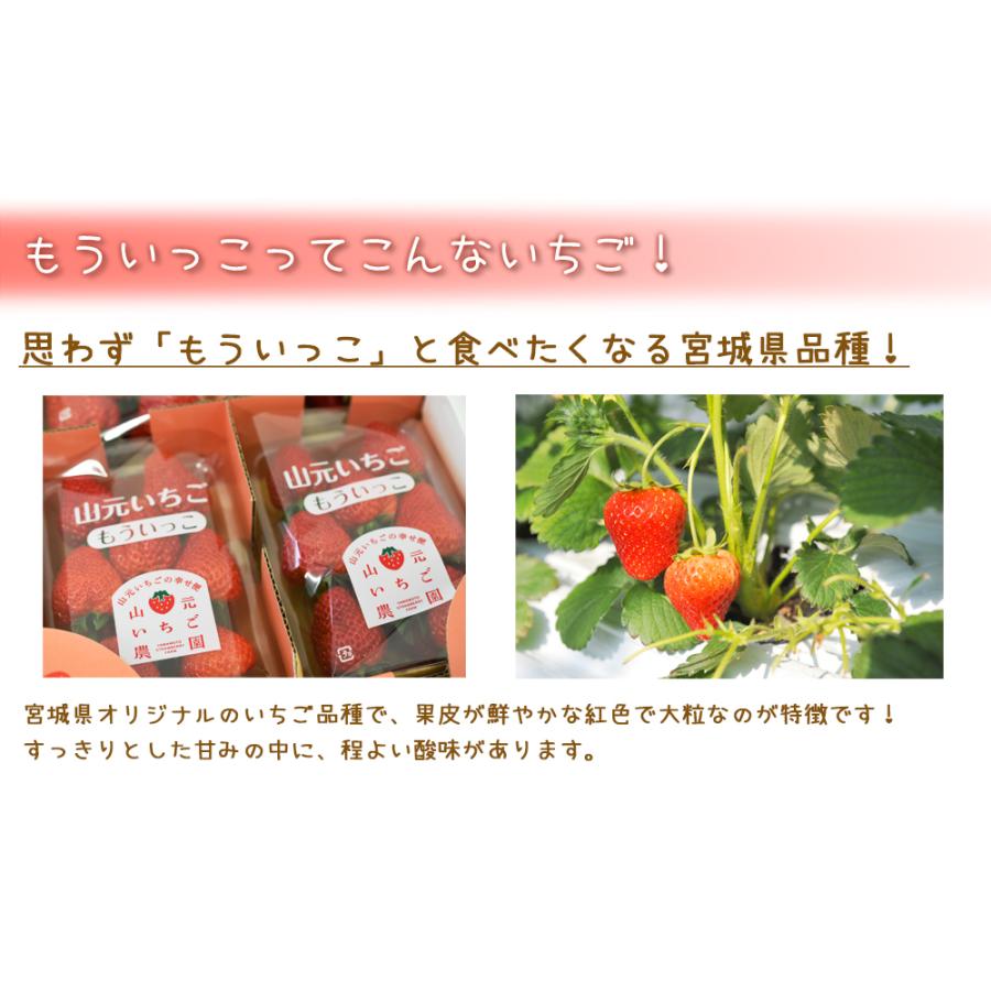 いちご 山元いちご農園 ２品種食べ比べセット 275g×4パック｜yamamoto-ichigo15｜02
