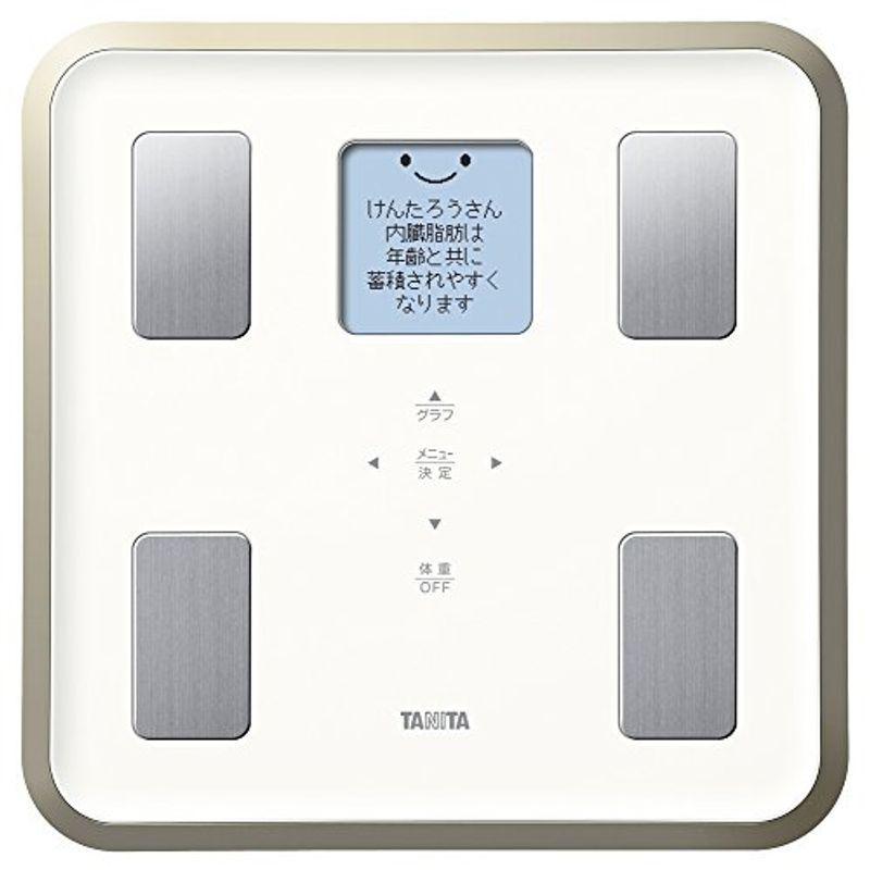 最旬ダウン タニタ フルドット液晶の表示画面採用 顔イラストや応援メッセージ表示 Wh 810 ホワイト 日本製 バックライト 体組成計 体重 健康管理 計測計 Hotelplazalasamericascali Com