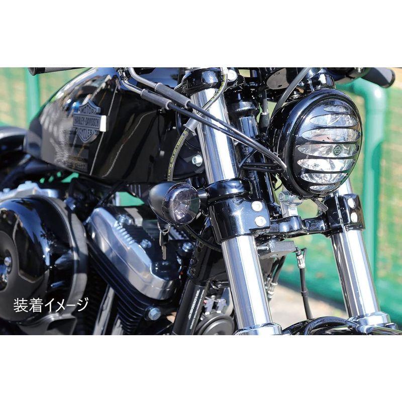 最も激安 キジマ (kijima) バイク バイクパーツ フロントウインカーステー フォーククランプ アルミビレット製ブラックアルマイト仕上げ XL1
