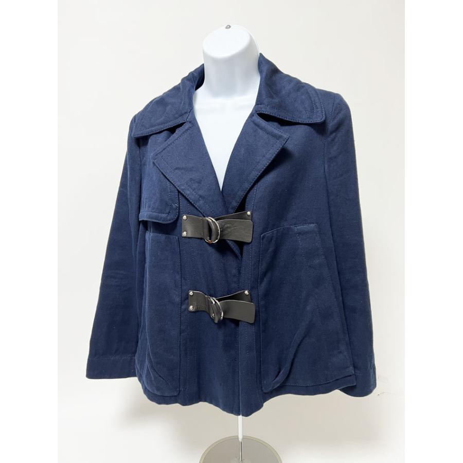LOUIS VUITTON - ルイヴィトン レディース ジャケット ネイビー リンネン コットン 38 LOUIS VUITTON 送料無料 ルイヴィトン レディース ジャケット