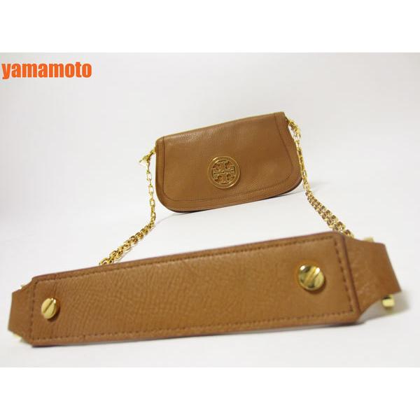 送料無料 TORY BURCH トリーバーチ チェーンショルダーバッグ クラッチバッグ レザー ブラウン 美品｜yamamoto7887｜04