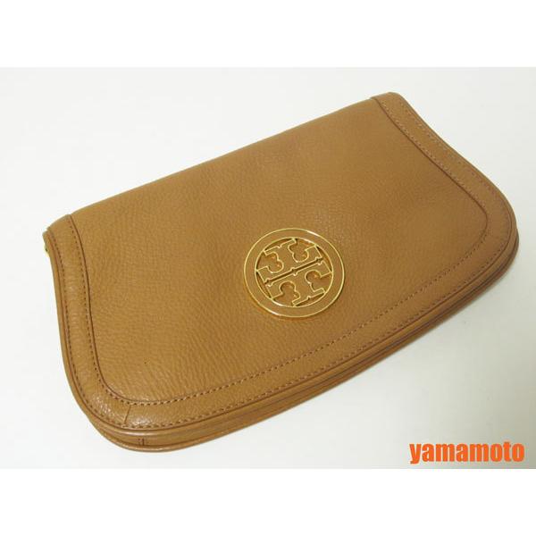 送料無料 TORY BURCH トリーバーチ チェーンショルダーバッグ クラッチバッグ レザー ブラウン 美品｜yamamoto7887｜06