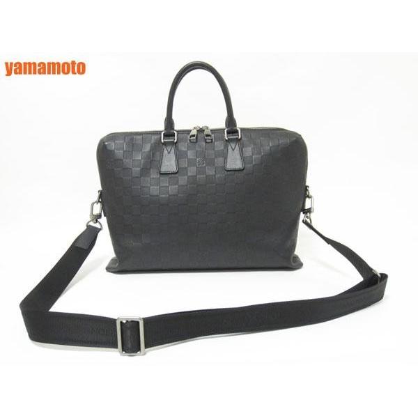 LOUIS VUITTON ルイヴィトン ダミエ アンフィニ PDJ トートバッグ ショルダーバッグ ストラップ オニキス ブラック メンズ N48224｜yamamoto7887｜06