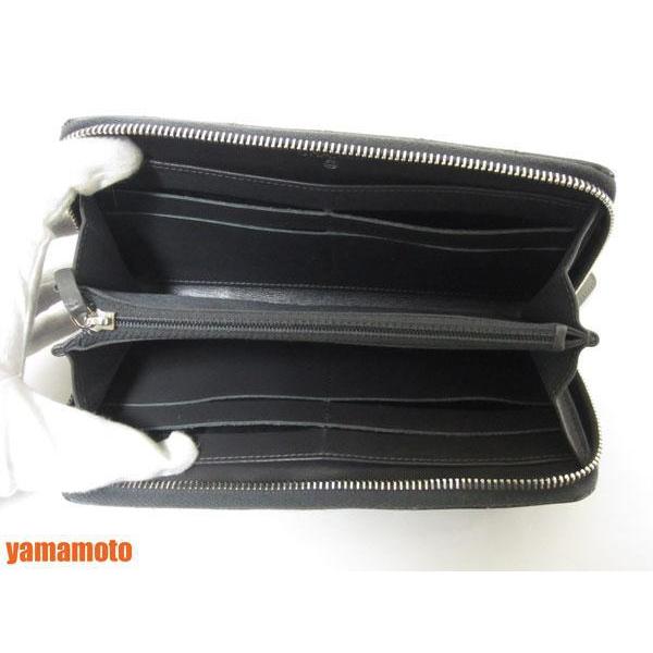 CHANEL（シャネル） マトラッセ パテント ファスナー 長財布 グレー 17