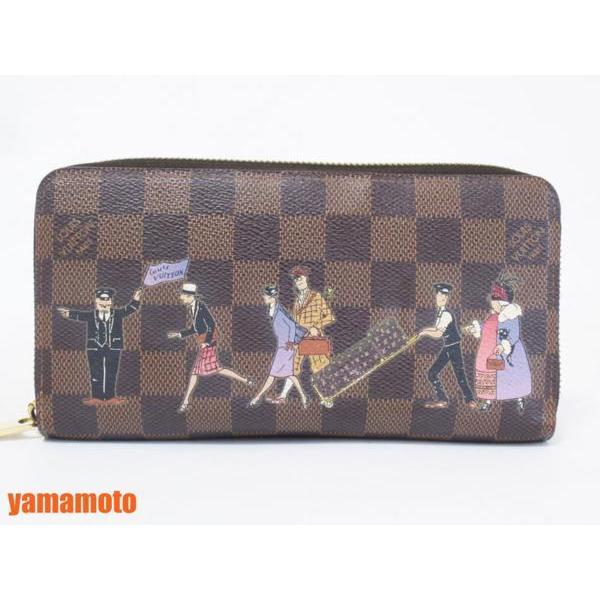 送料無料 LOUIS VUITTON ルイヴィトン ダミエ イリュストレ ジッピー 