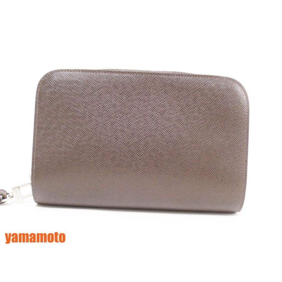 超美品 送料無料 LOUIS VUITTON ルイヴィトン タイガ セカンドバッグ バイカル グリズリ ダークブラウン M30188