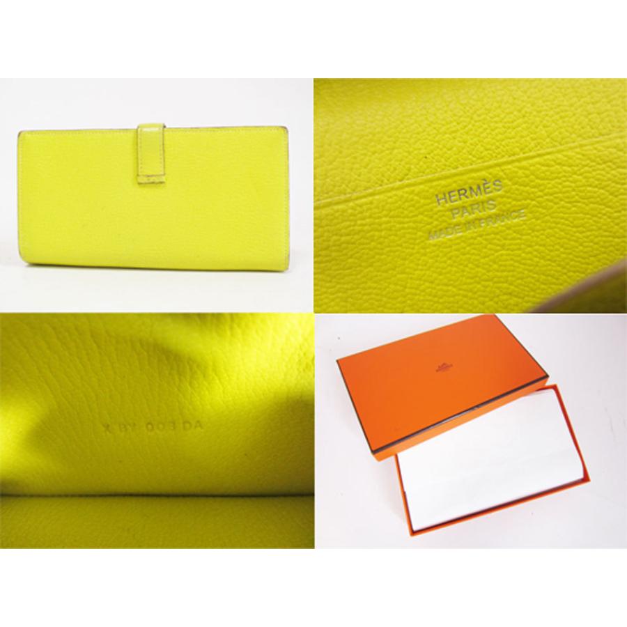 HERMES（エルメス） 中古 送料無料 ベアンスフレ 長財布 マチ