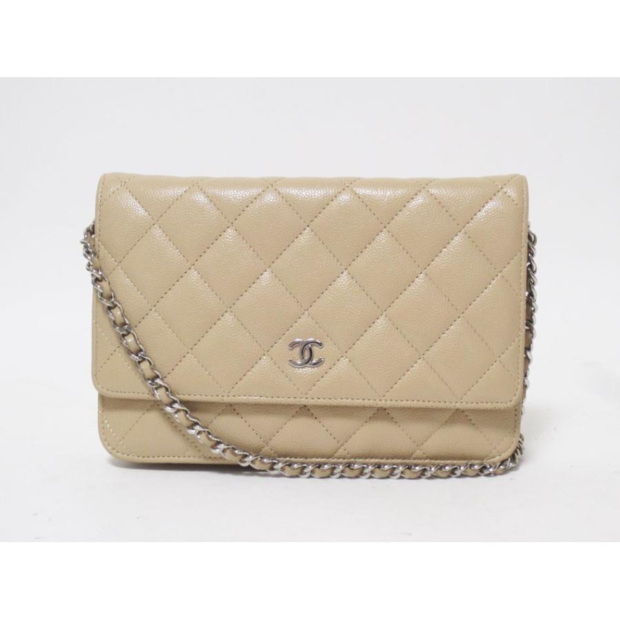 美品 Chanel シャネル マトラッセ チェーンウォレット クラッチバッグ ショルダーバッグ キャビアスキン ベージュ 26番 00 ブランドショップ山本 通販 Yahoo ショッピング