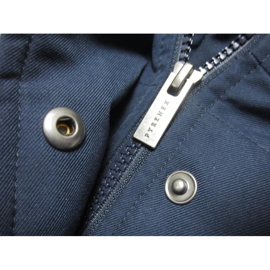 新品未使用タグ付き　ピレネックス　ネイビー　ファー付きダウン　サイズ36 新品未使用タグ付き ピレネックス ネイビー ファー付きダウン サイズ36