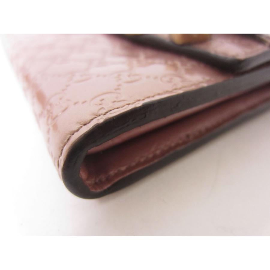GUCCI（グッチ） 送料無料 マイクログッチシマ 長財布 2つ折り リボン
